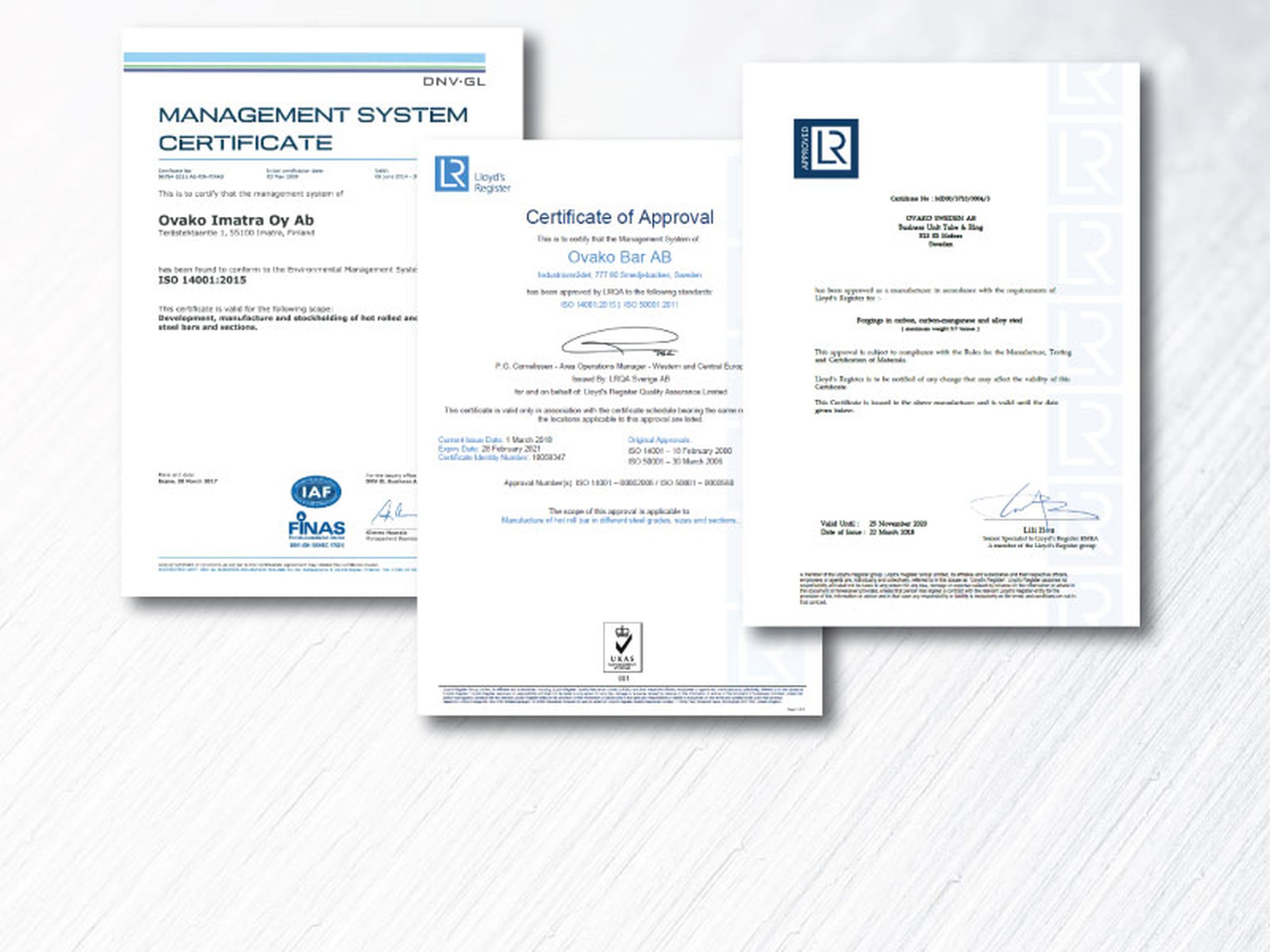 Ovako certificates