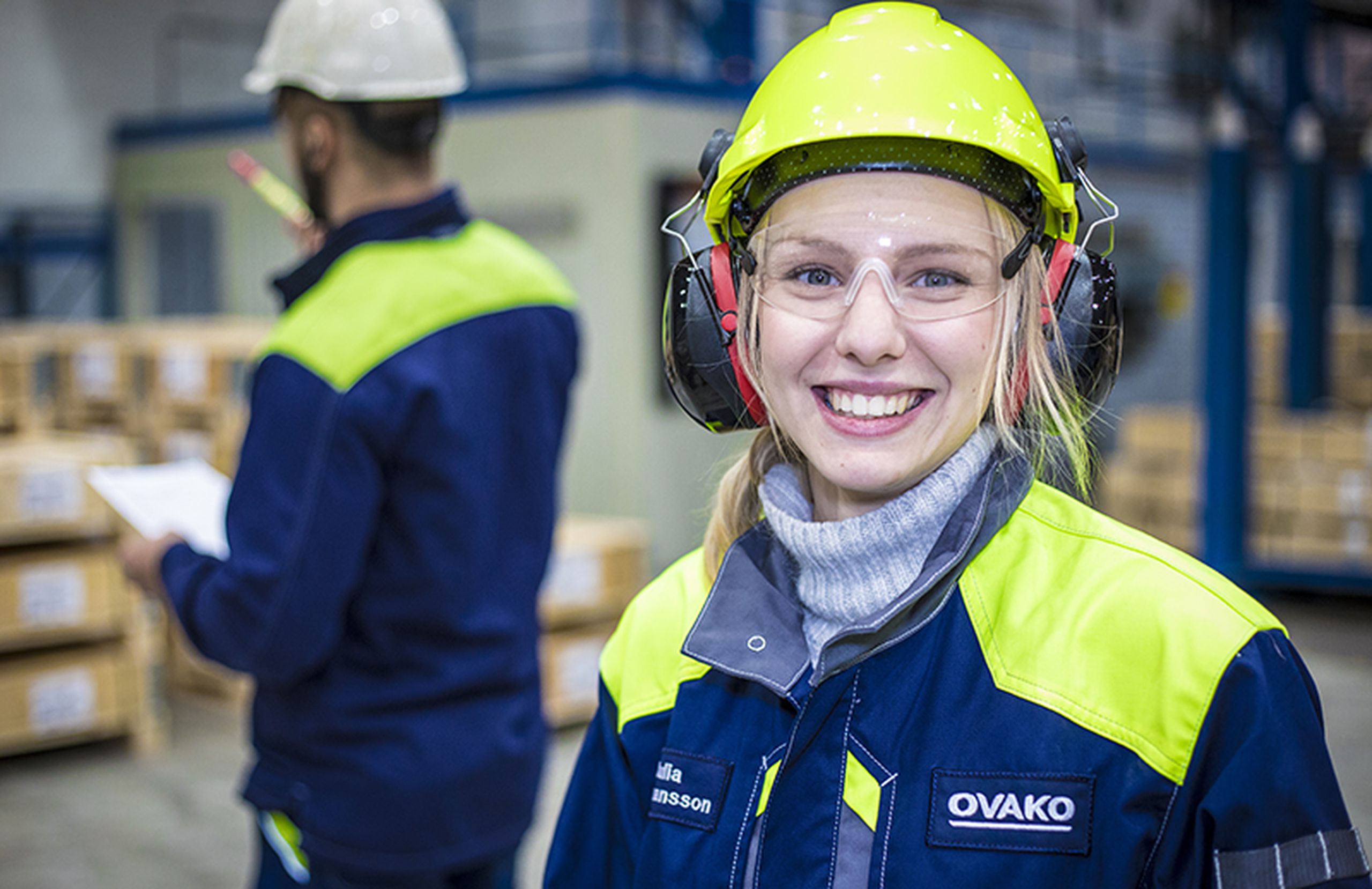 Ovako employee at production site