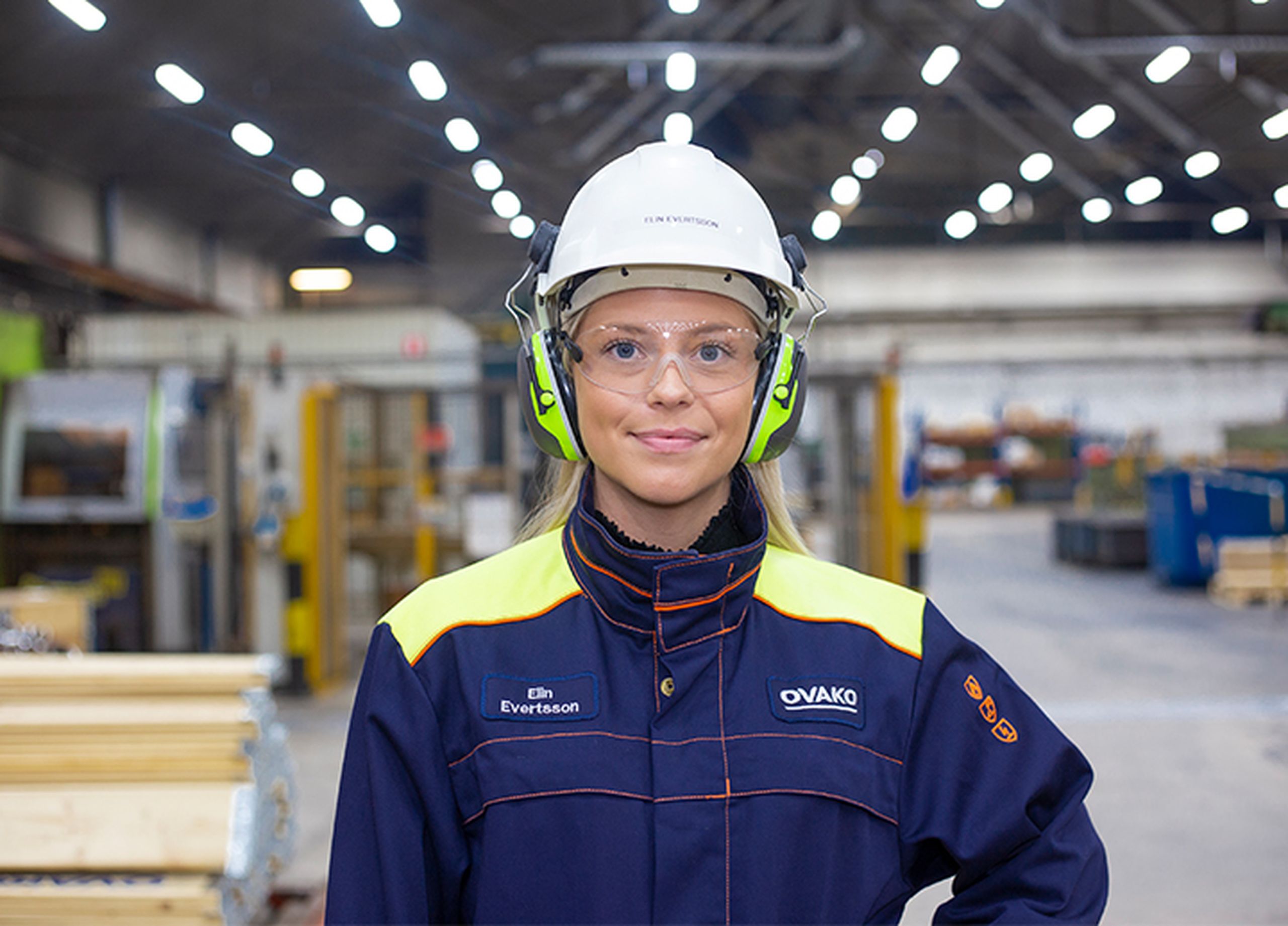 Woman in steel industry